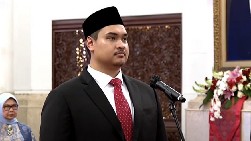 Tân Bộ trưởng 32 tuổi nhận nhiệm vụ thúc đẩy thể thao và bóng đá Indonesia